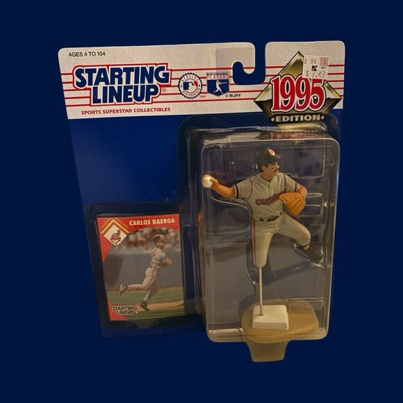 Sealed Vintage 1995 MLB Starting Lineup Carlos Baegra Cleveland Indians Figure - Picture 1 of 8